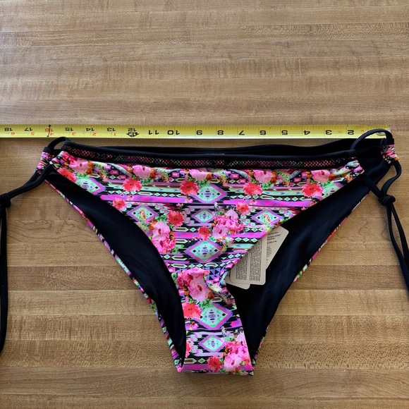 Freya Womens Texas Rose Italini Tie Side Bikini Brief, XL, Rebel Pink NWT - Picture 4 of 8